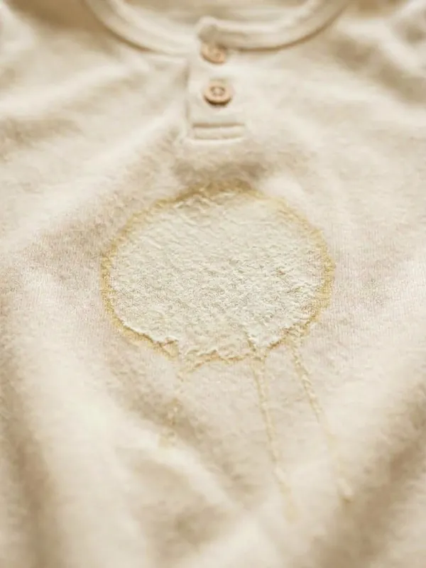 Formula stain on baby clothes